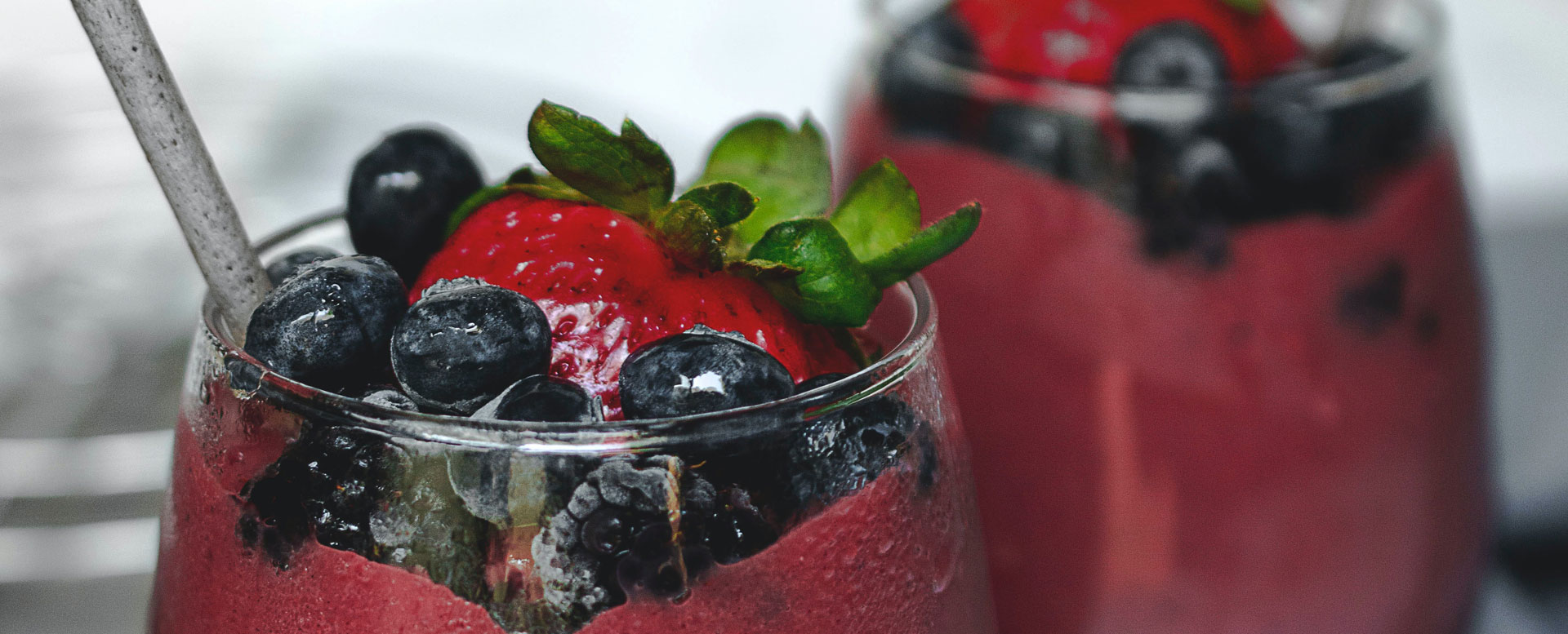 Heidelbeer Erdbeer Smoothie